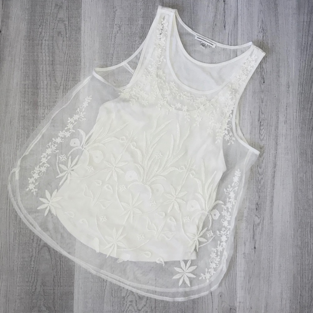 American Eagle Tank with Sheer Overlay